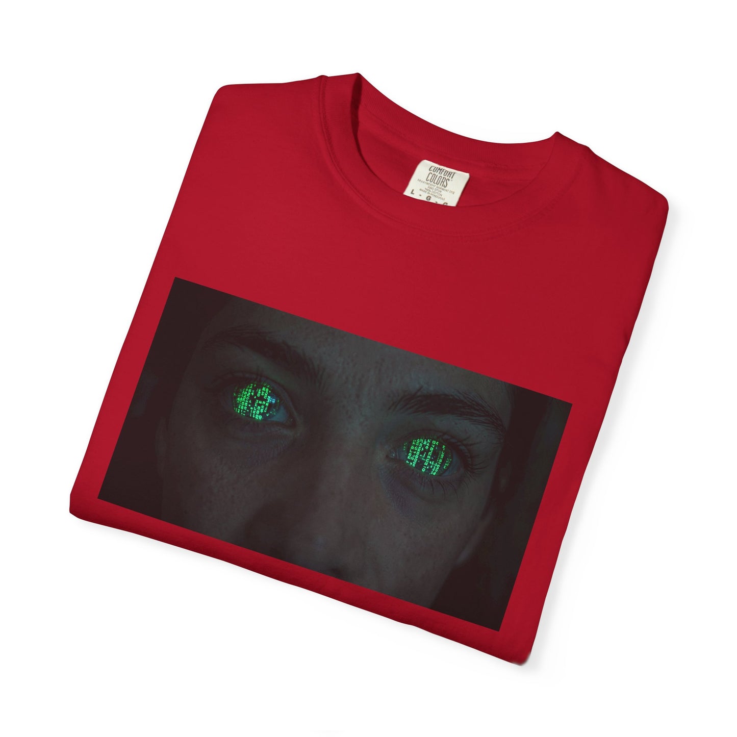 A Close-Up Of A Humans Eyes Reflecting The Scrolli | Custom