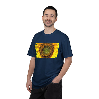A Detailed Shot Of A Sunflower Center Geometric Se | Custom