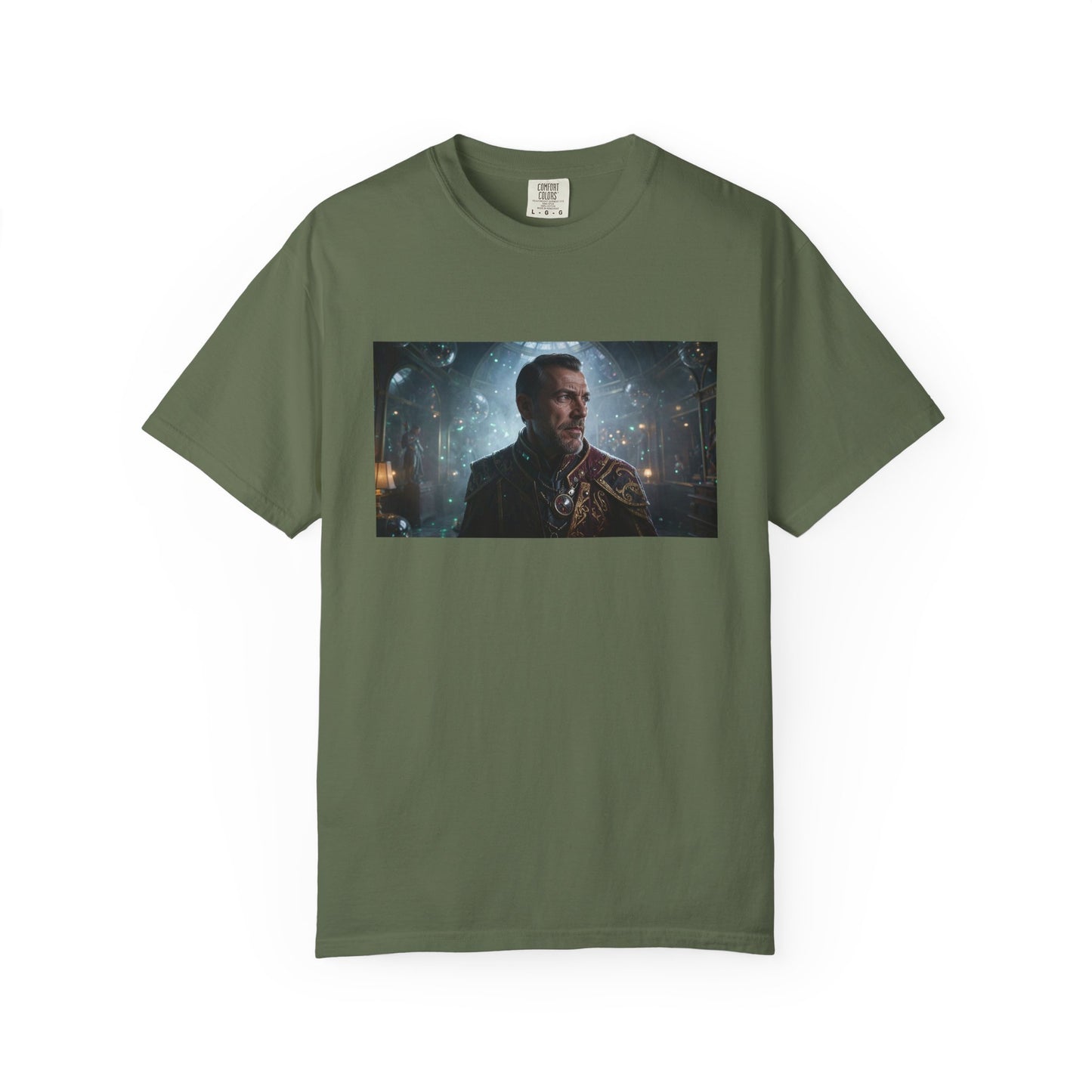 A Cybernetic Archivist In Ceremonial Attire Side-L | Custom