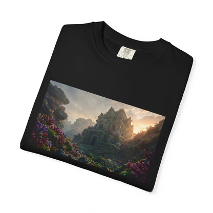 An Underwater Temple Reclaimed By Coral Foreground | Custom