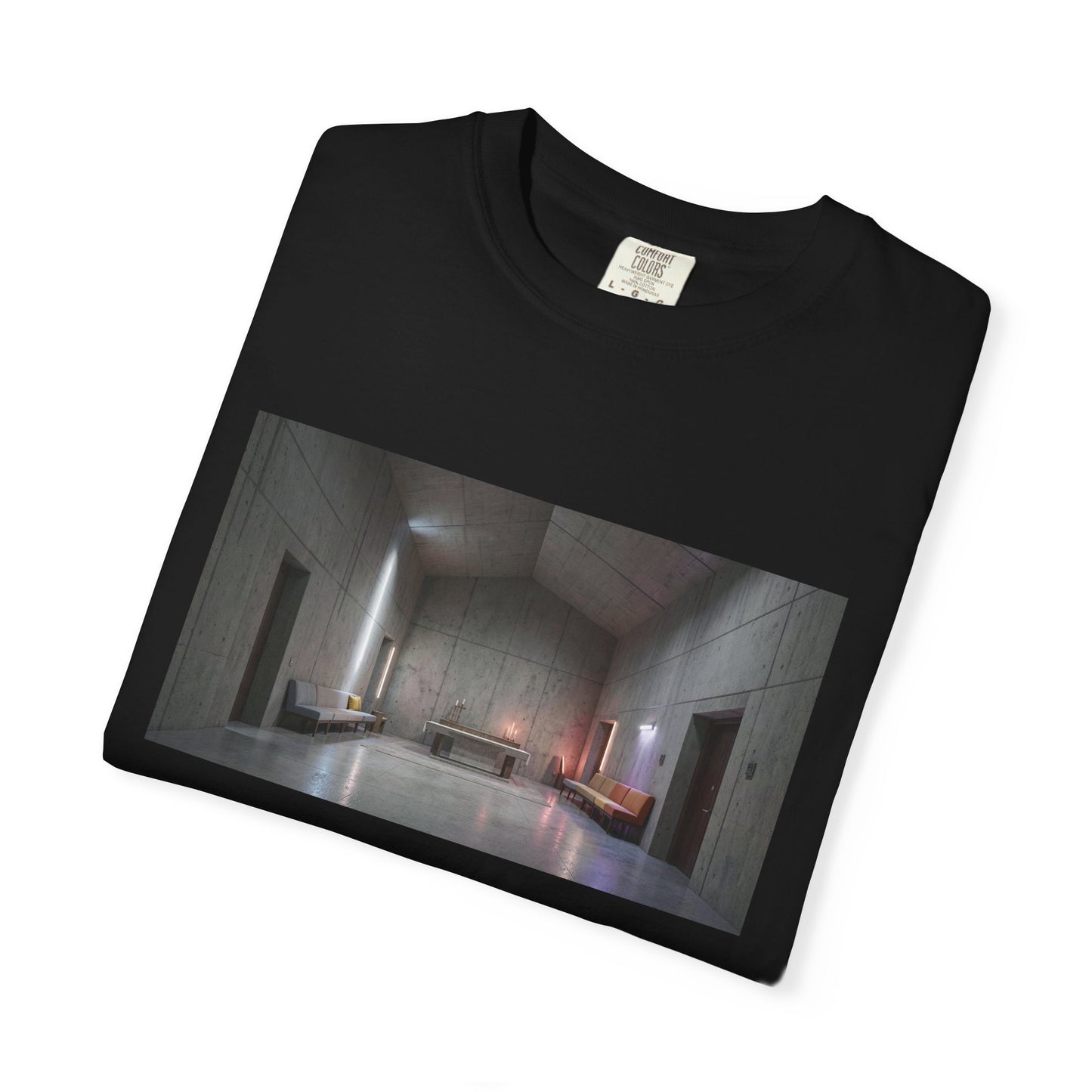 A Monolithic Concrete Chapel Interior Perspective  | Custom