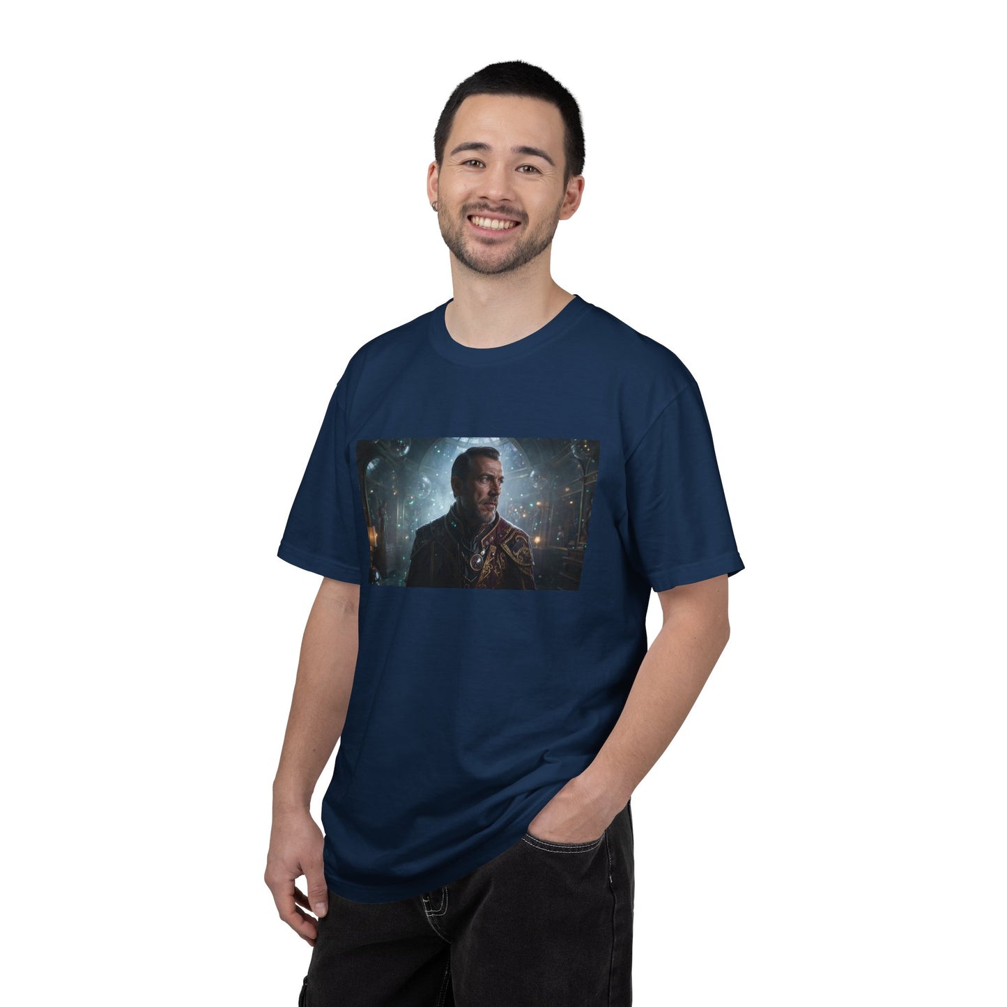 A Cybernetic Archivist In Ceremonial Attire Side-L | Custom