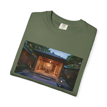 A Serene Japanese-Inspired Spa Pavilion Courtyard  | Custom