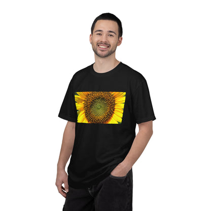 A Detailed Shot Of A Sunflower Center Geometric Se | Custom