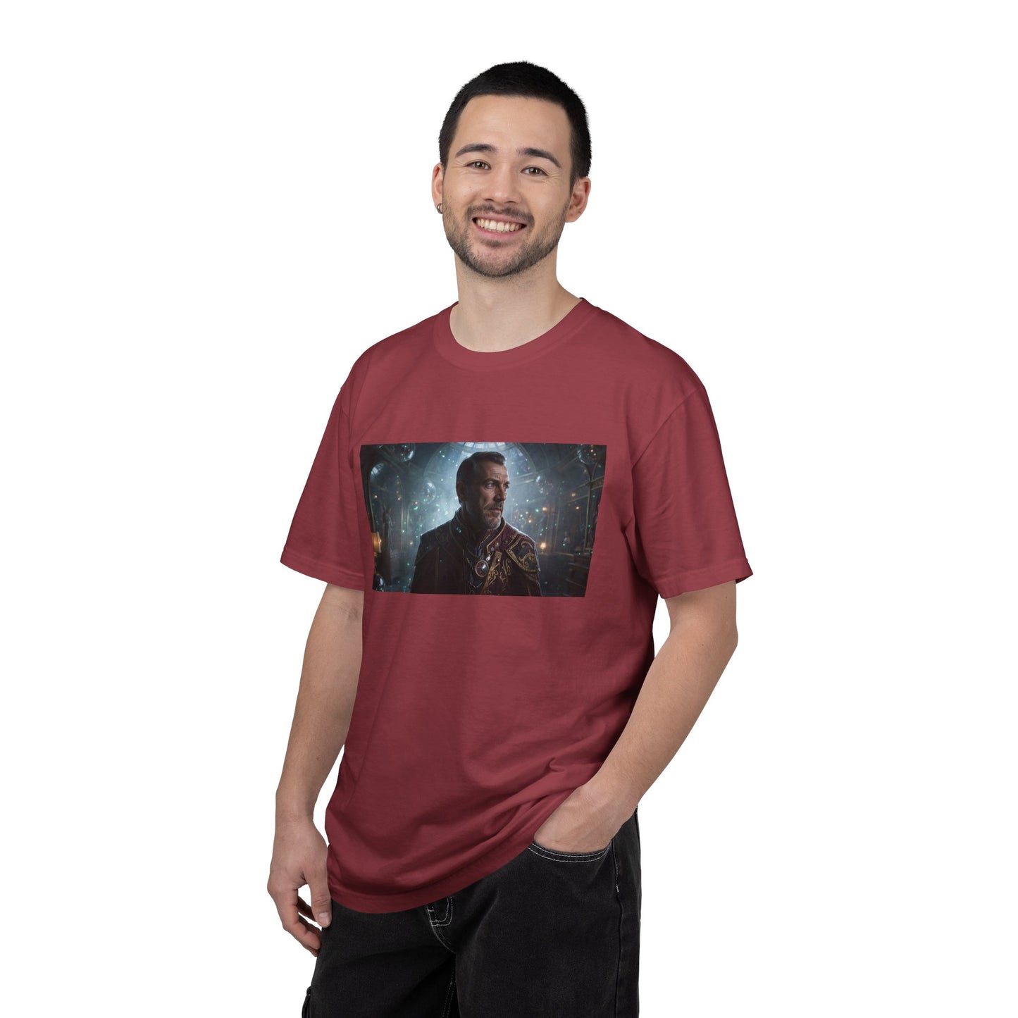 A Cybernetic Archivist In Ceremonial Attire Side-L | Custom