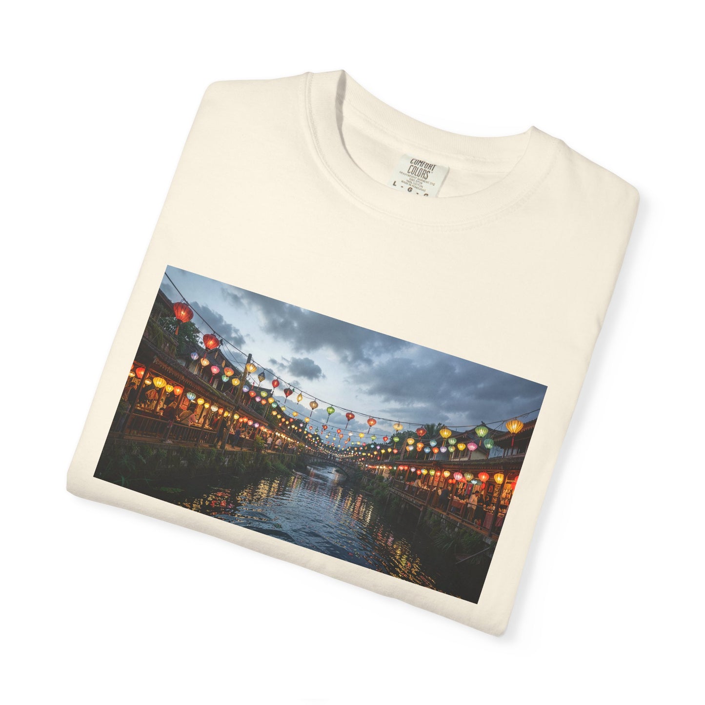 A Riverside Bazaar Glowing With Lantern Canopies B | Custom