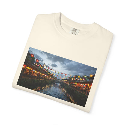 A Riverside Bazaar Glowing With Lantern Canopies B | Custom