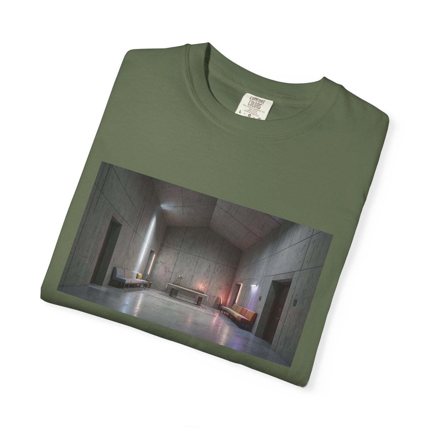 A Monolithic Concrete Chapel Interior Perspective  | Custom
