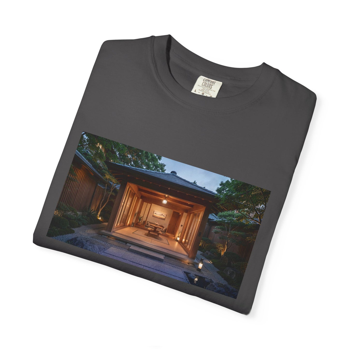 A Serene Japanese-Inspired Spa Pavilion Courtyard  | Custom