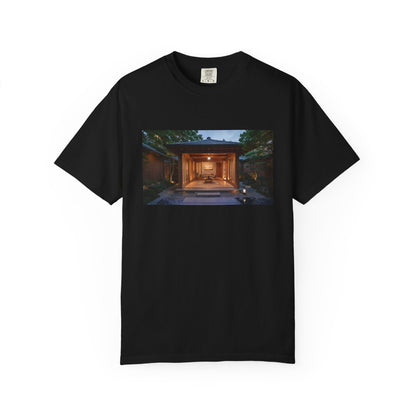 A Serene Japanese-Inspired Spa Pavilion Courtyard  | Custom