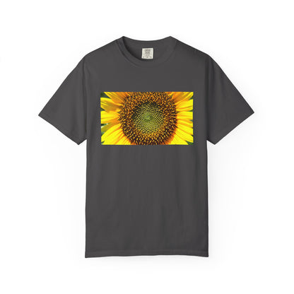A Detailed Shot Of A Sunflower Center Geometric Se | Custom