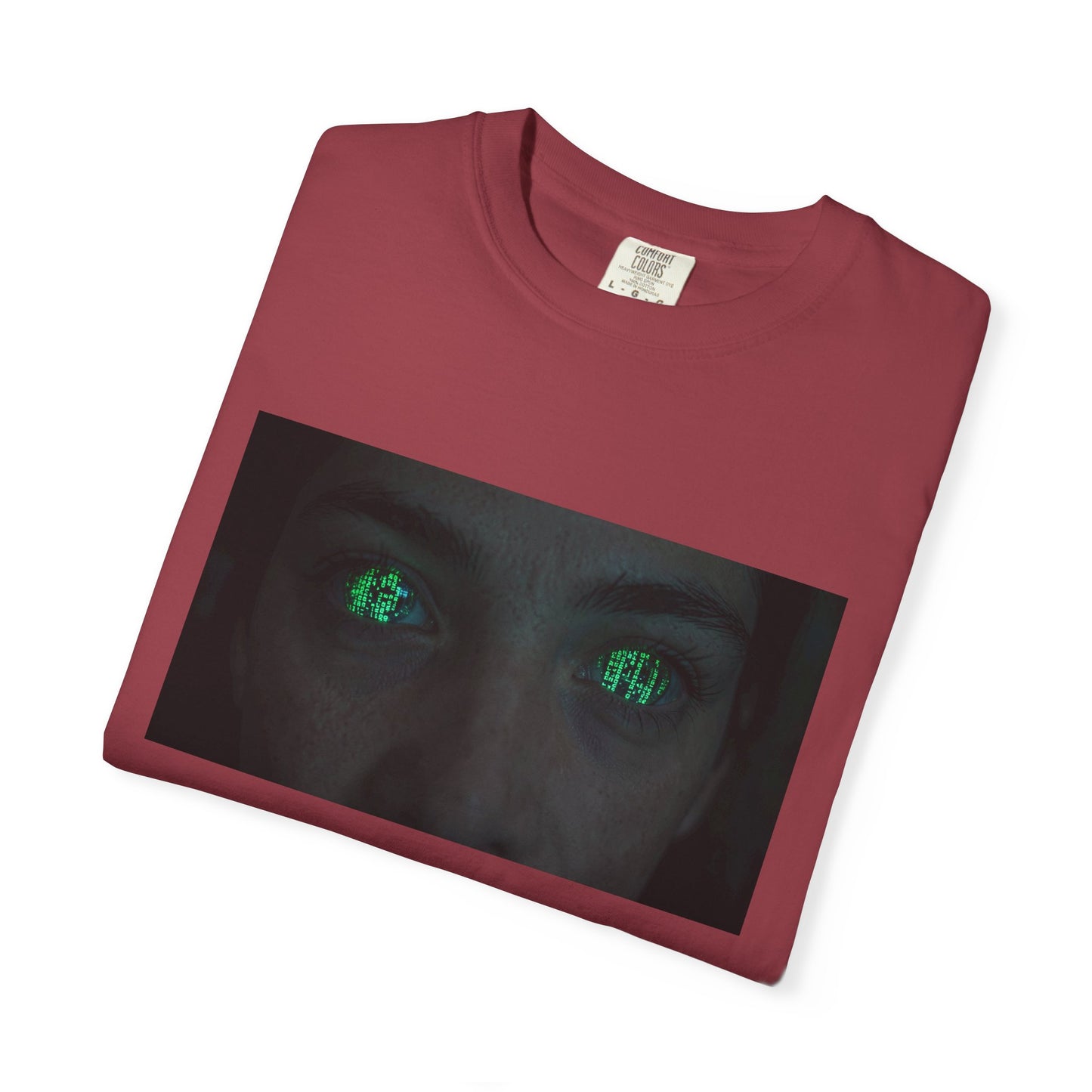 A Close-Up Of A Humans Eyes Reflecting The Scrolli | Custom