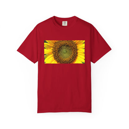A Detailed Shot Of A Sunflower Center Geometric Se | Custom