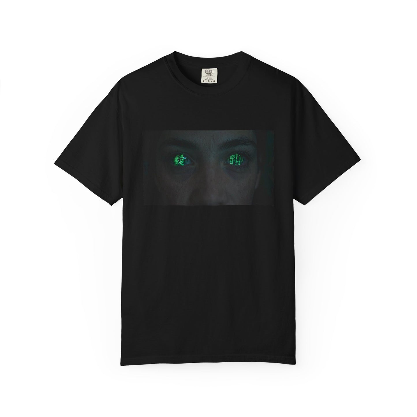 A Close-Up Of A Humans Eyes Reflecting The Scrolli | Custom