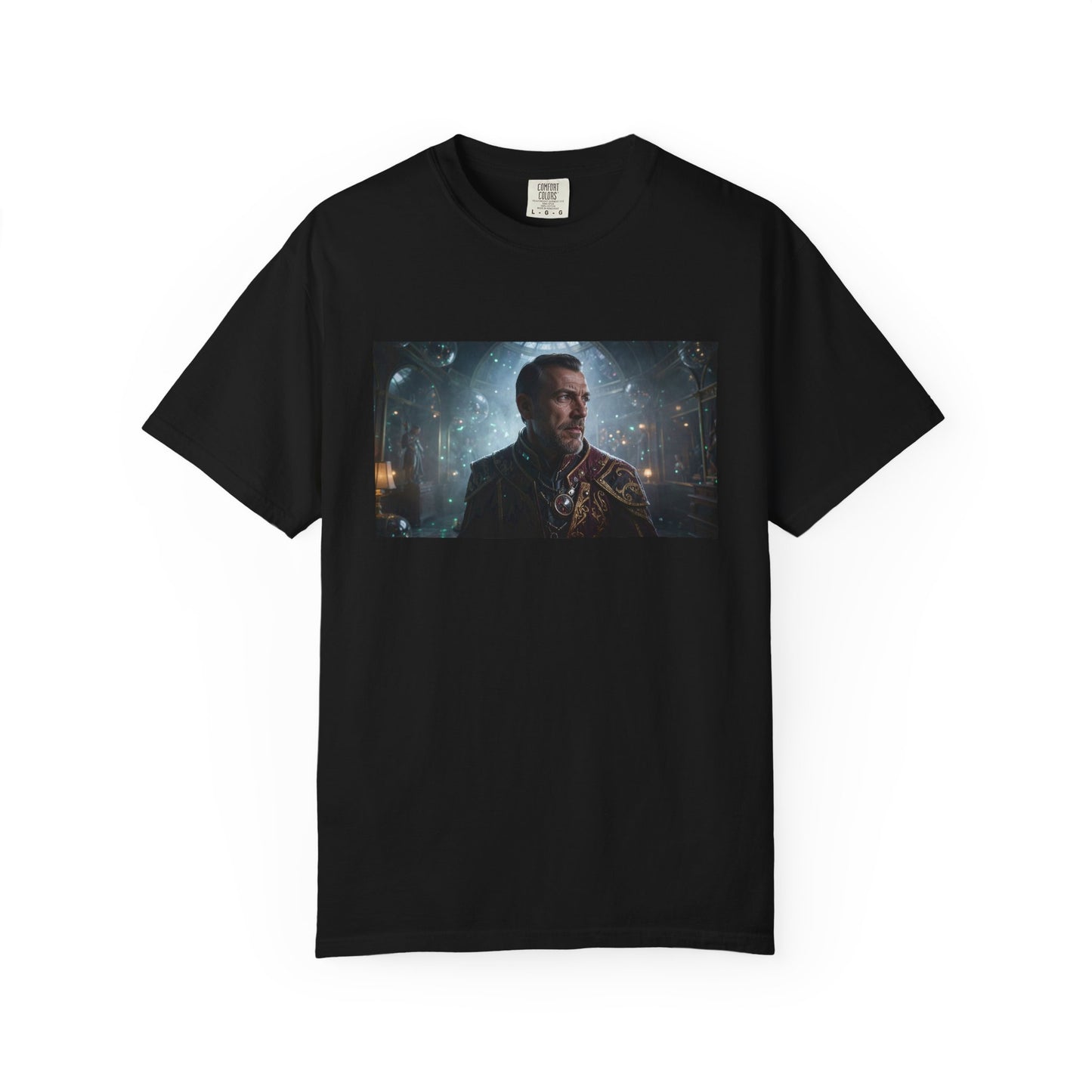 A Cybernetic Archivist In Ceremonial Attire Side-L | Custom