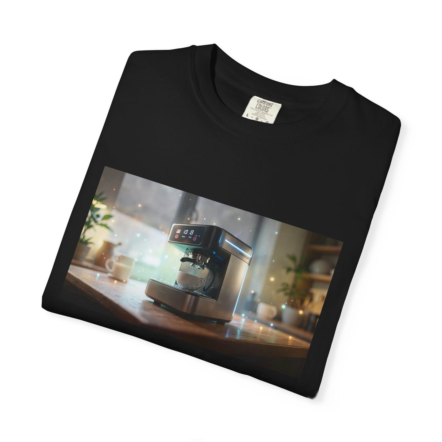 A Futuristic Coffee Machine Low-Angle Premium Hero | Custom