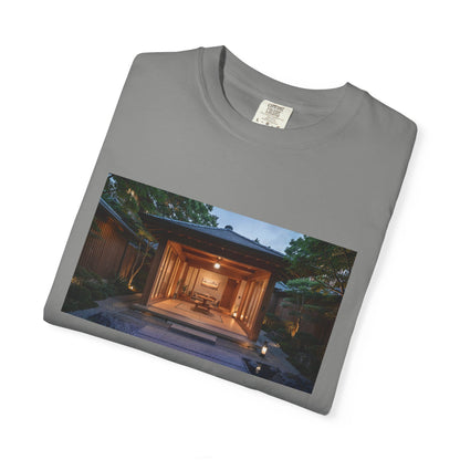 A Serene Japanese-Inspired Spa Pavilion Courtyard  | Custom