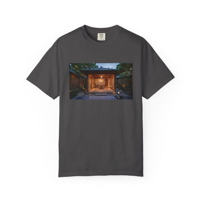 A Serene Japanese-Inspired Spa Pavilion Courtyard  | Custom