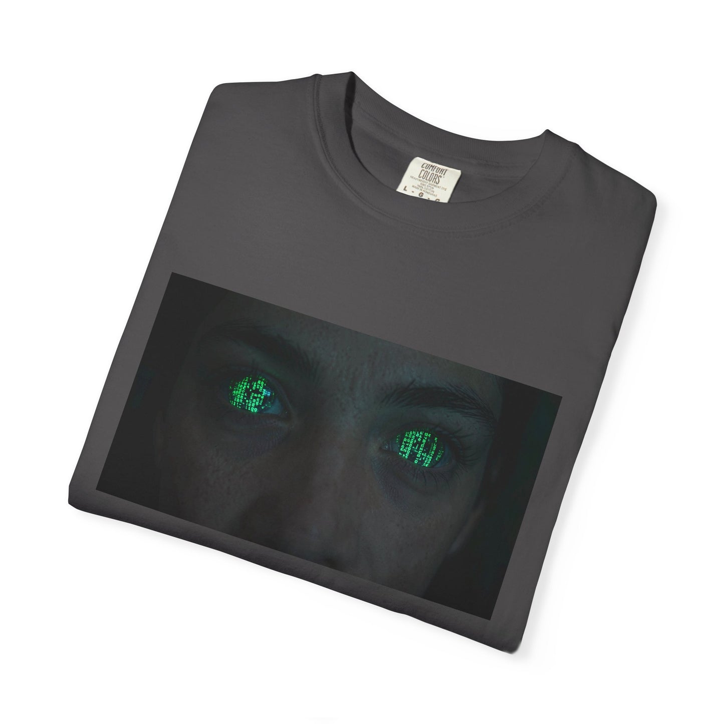 A Close-Up Of A Humans Eyes Reflecting The Scrolli | Custom