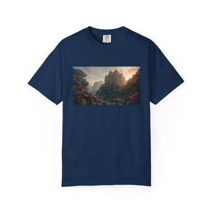 An Underwater Temple Reclaimed By Coral Foreground | Custom