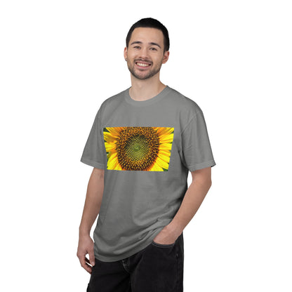 A Detailed Shot Of A Sunflower Center Geometric Se | Custom