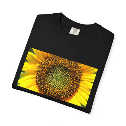 A Detailed Shot Of A Sunflower Center Geometric Se | Custom