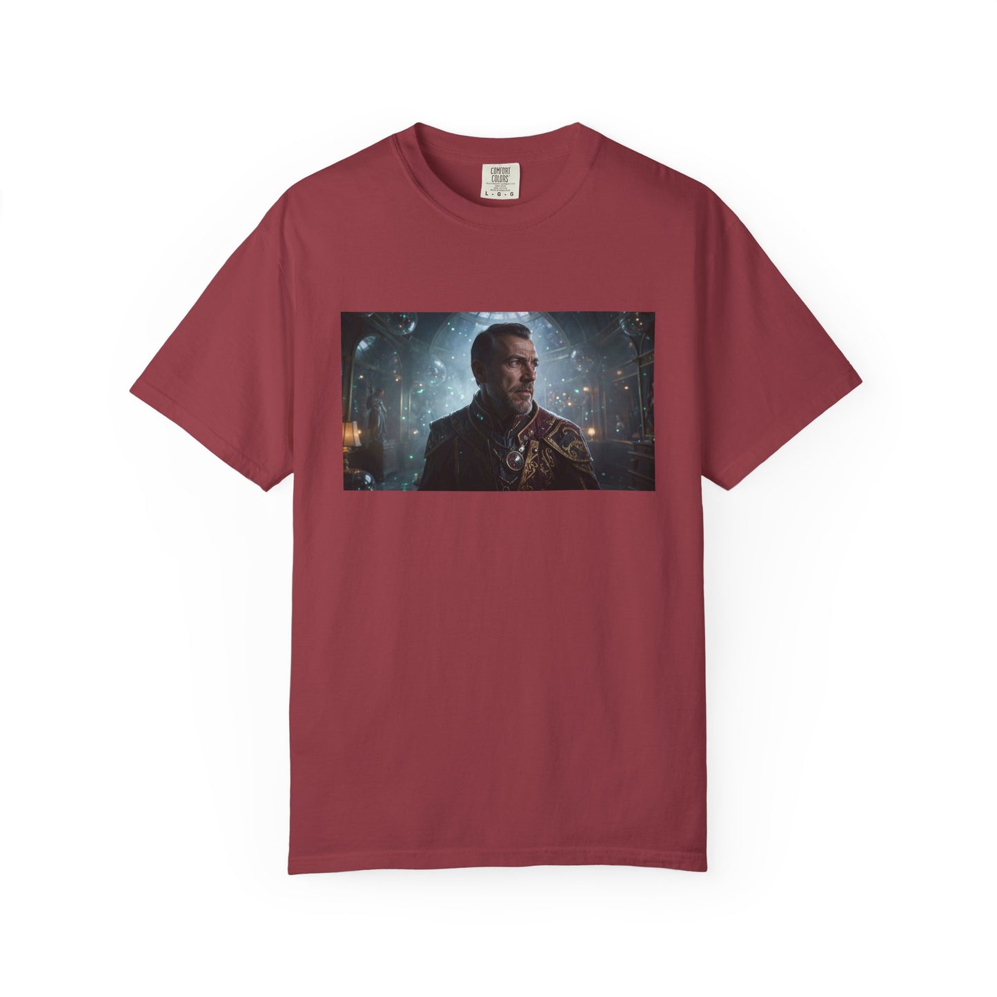 A Cybernetic Archivist In Ceremonial Attire Side-L | Custom