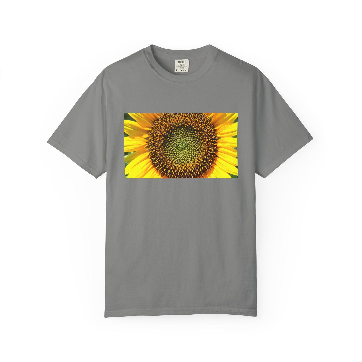 A Detailed Shot Of A Sunflower Center Geometric Se | Custom