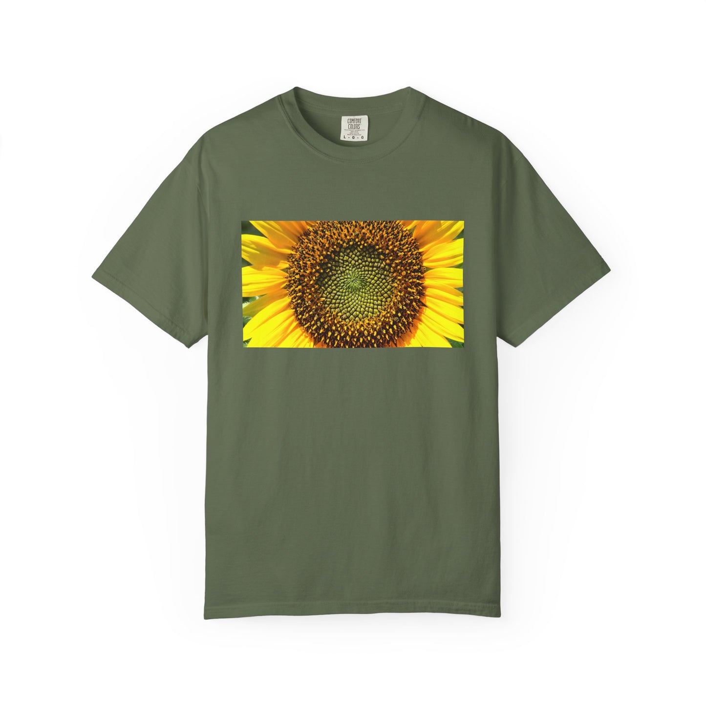 A Detailed Shot Of A Sunflower Center Geometric Se | Custom
