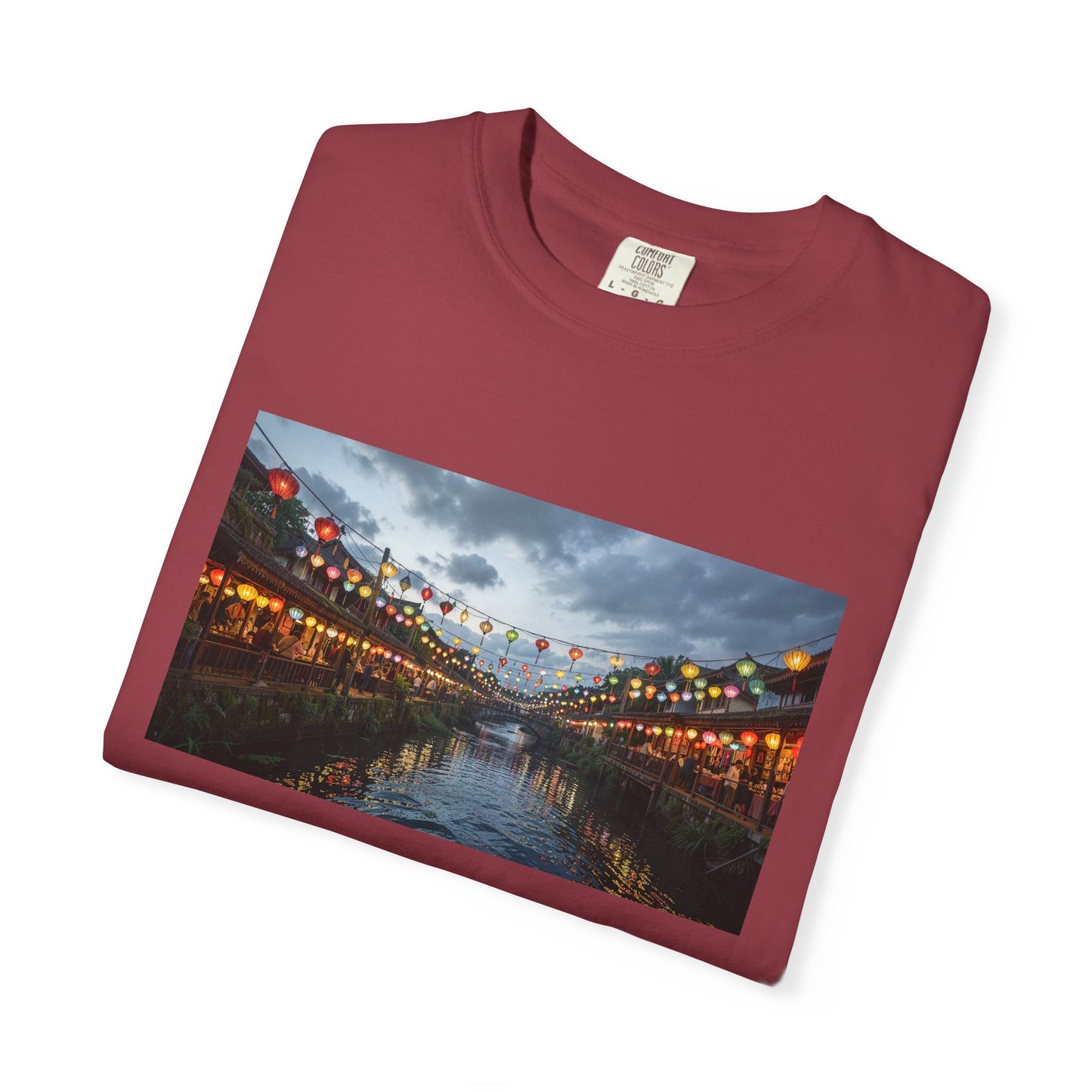 A Riverside Bazaar Glowing With Lantern Canopies B | Custom