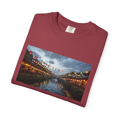 A Riverside Bazaar Glowing With Lantern Canopies B | Custom