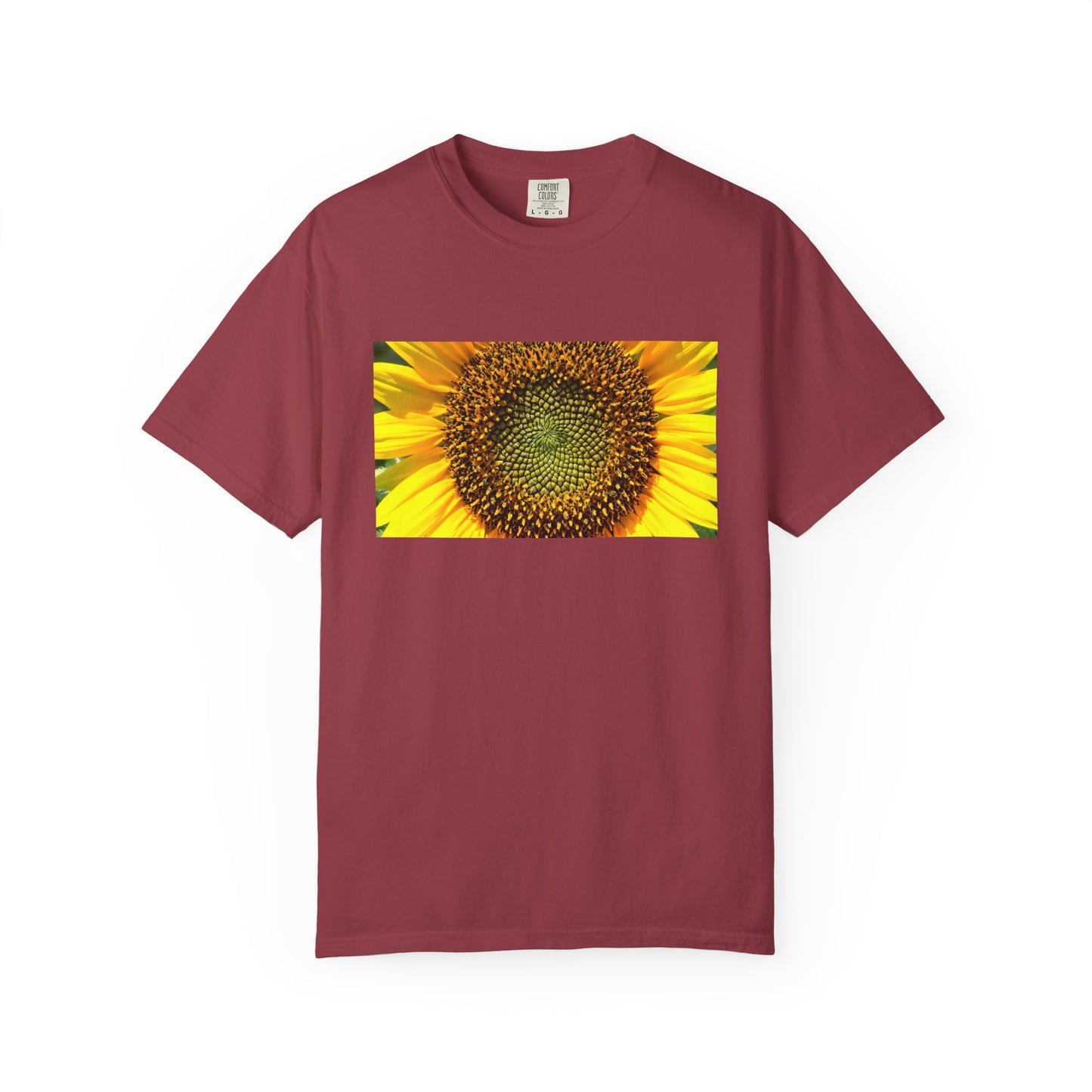 A Detailed Shot Of A Sunflower Center Geometric Se | Custom