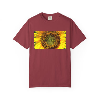 A Detailed Shot Of A Sunflower Center Geometric Se | Custom