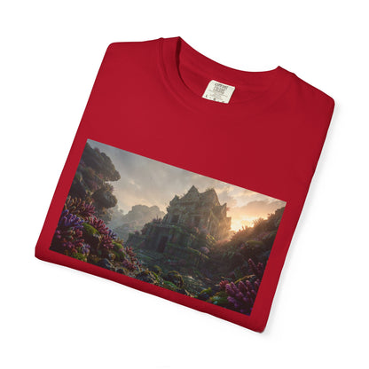An Underwater Temple Reclaimed By Coral Foreground | Custom