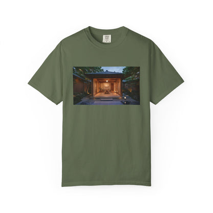 A Serene Japanese-Inspired Spa Pavilion Courtyard  | Custom