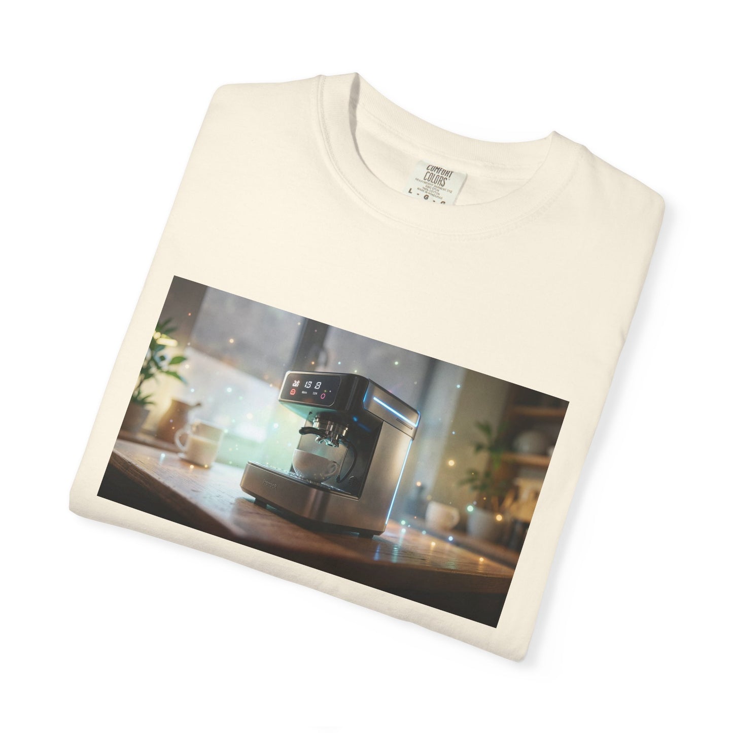 A Futuristic Coffee Machine Low-Angle Premium Hero | Custom