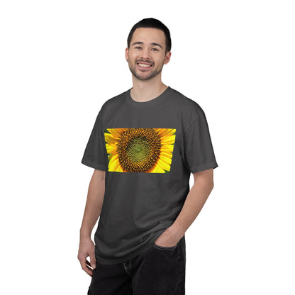A Detailed Shot Of A Sunflower Center Geometric Se | Custom