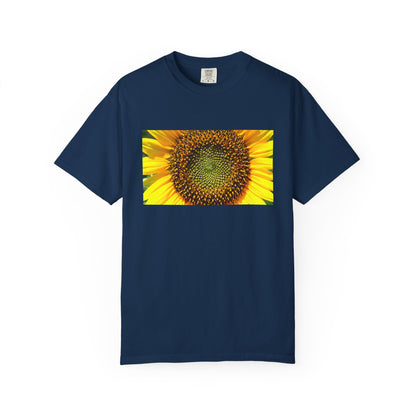 A Detailed Shot Of A Sunflower Center Geometric Se | Custom