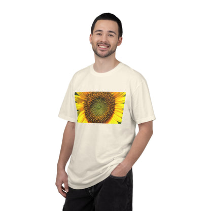 A Detailed Shot Of A Sunflower Center Geometric Se | Custom