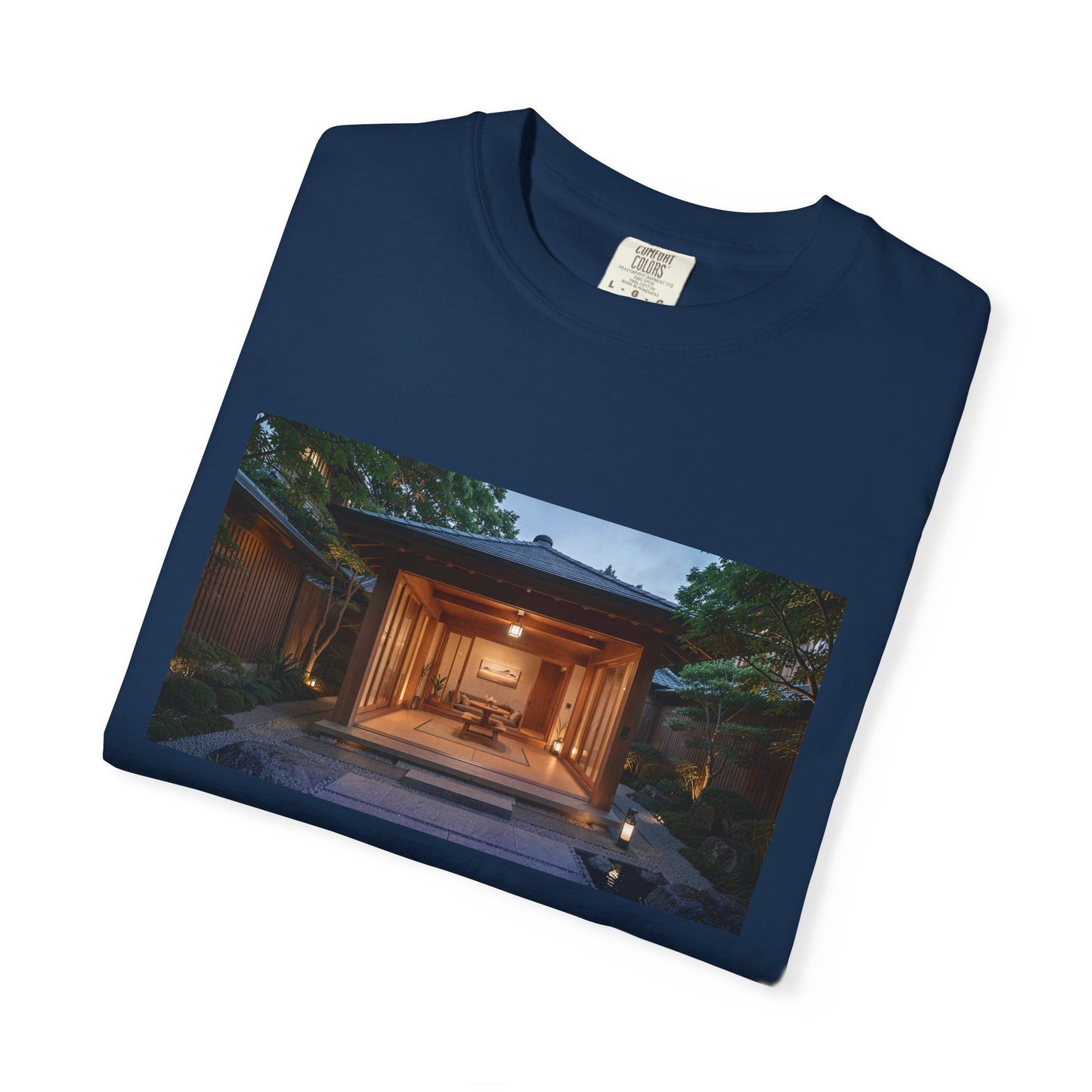 A Serene Japanese-Inspired Spa Pavilion Courtyard  | Custom