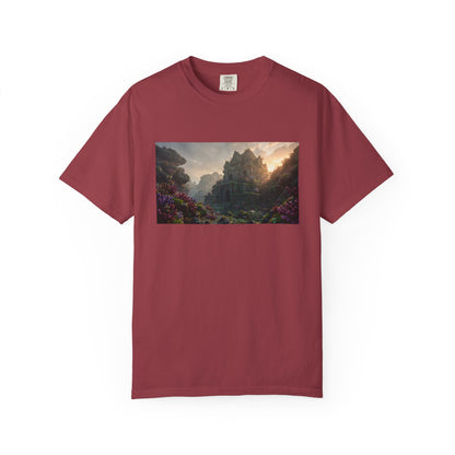 An Underwater Temple Reclaimed By Coral Foreground | Custom