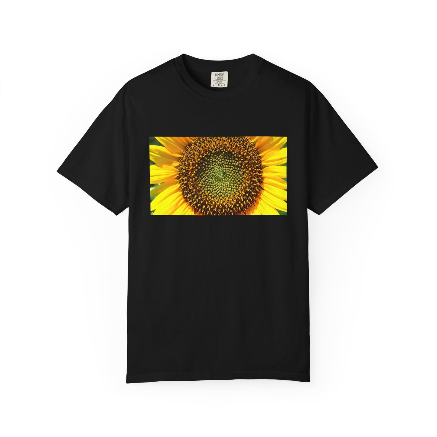 A Detailed Shot Of A Sunflower Center Geometric Se | Custom