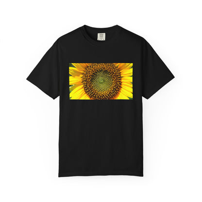 A Detailed Shot Of A Sunflower Center Geometric Se | Custom