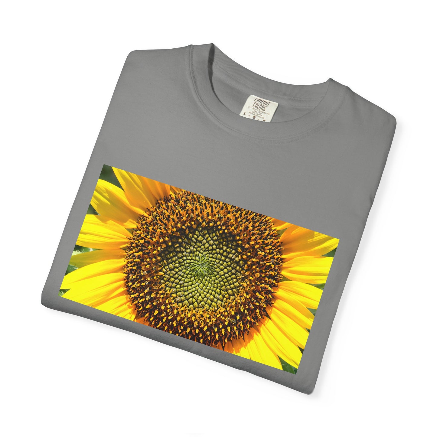 A Detailed Shot Of A Sunflower Center Geometric Se | Custom