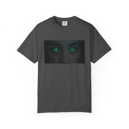 A Close-Up Of A Humans Eyes Reflecting The Scrolli | Custom
