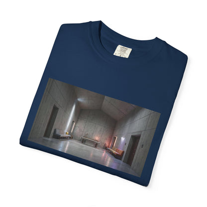A Monolithic Concrete Chapel Interior Perspective  | Custom