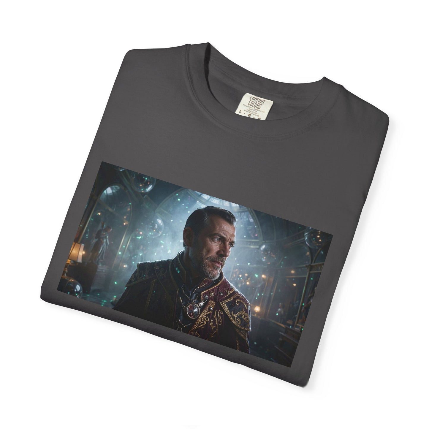 A Cybernetic Archivist In Ceremonial Attire Side-L | Custom