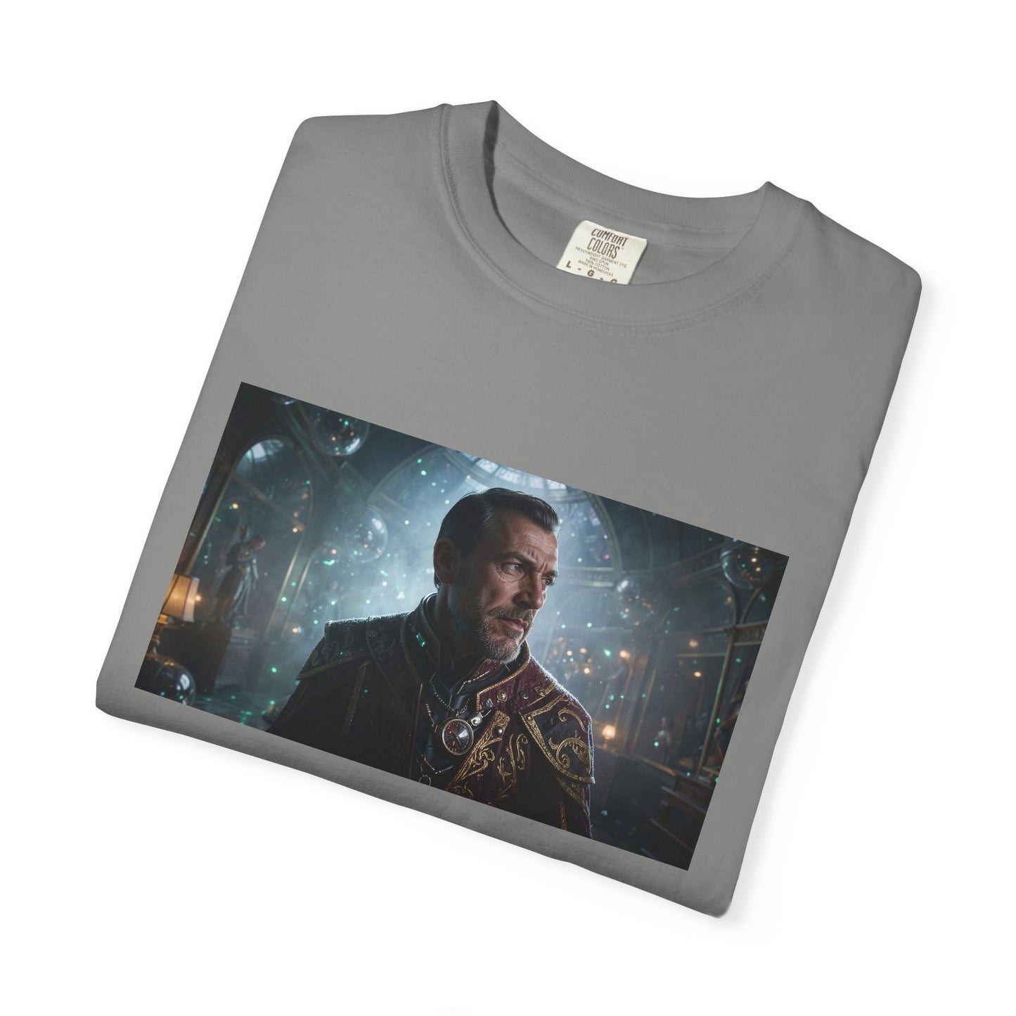 A Cybernetic Archivist In Ceremonial Attire Side-L | Custom