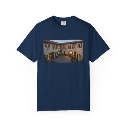 A Mediterranean Courtyard Hotel Dramatic Aerial Co | Custom