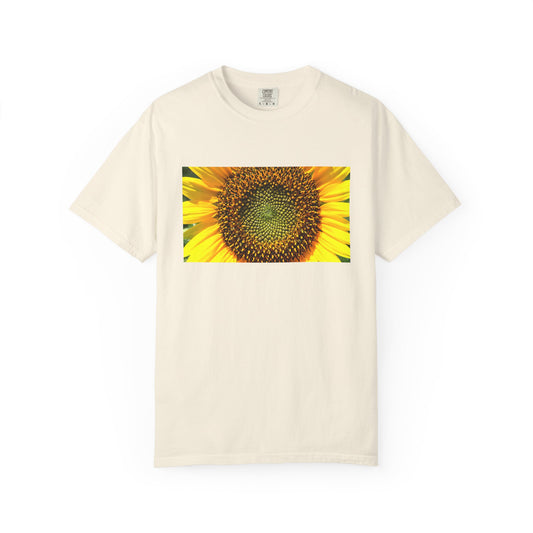 A Detailed Shot Of A Sunflower Center Geometric Se | Custom